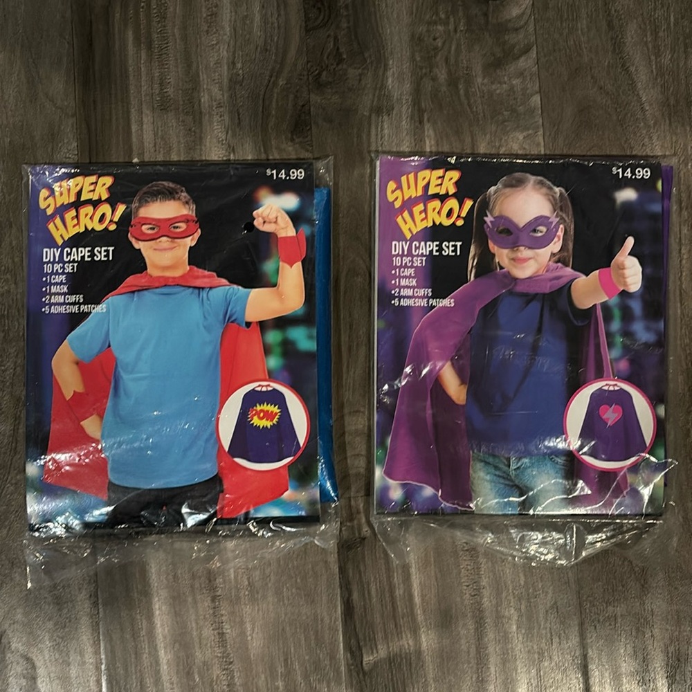 Boys and girls DIY Super Hero Capes - brand new